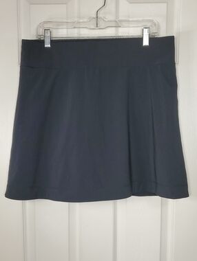Peace & Pearls Black Skort Women's Size XL Pull On